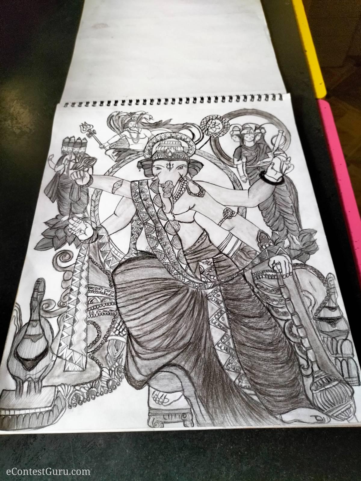 Ganpati bappa sketch 