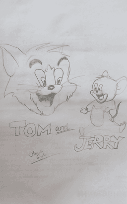 Tom & Jerry Pencil sketch