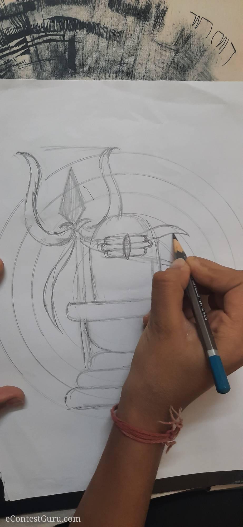 Maha shivratri drawing