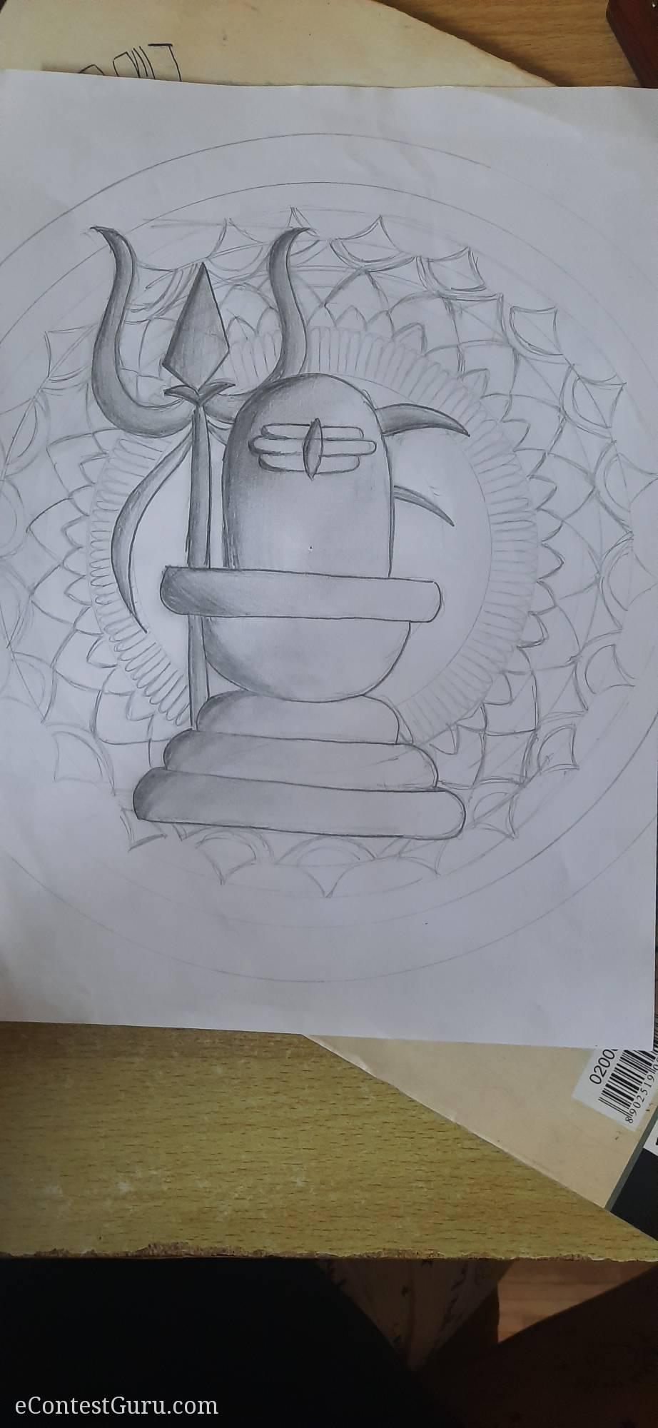 Maha shivratri drawing