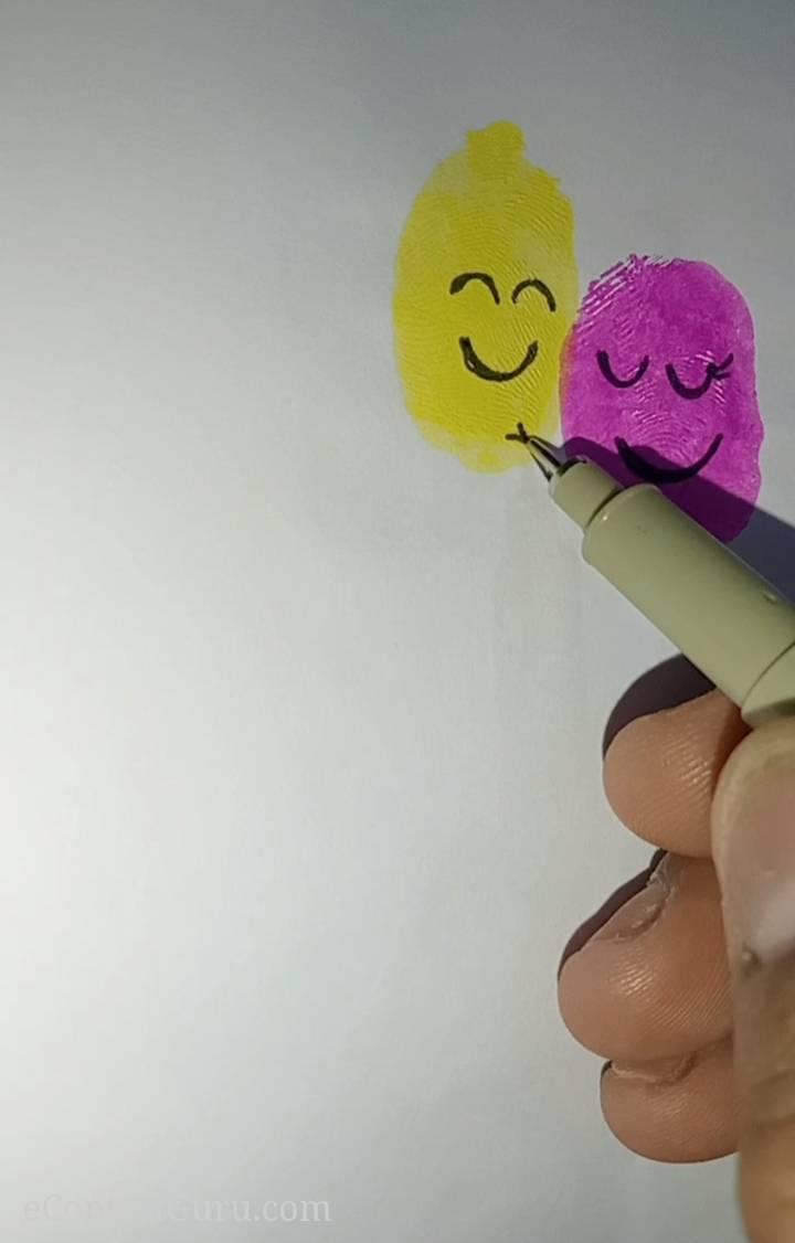 NATIONAL BEST FRIEND DAY..THUMB PAINTING..