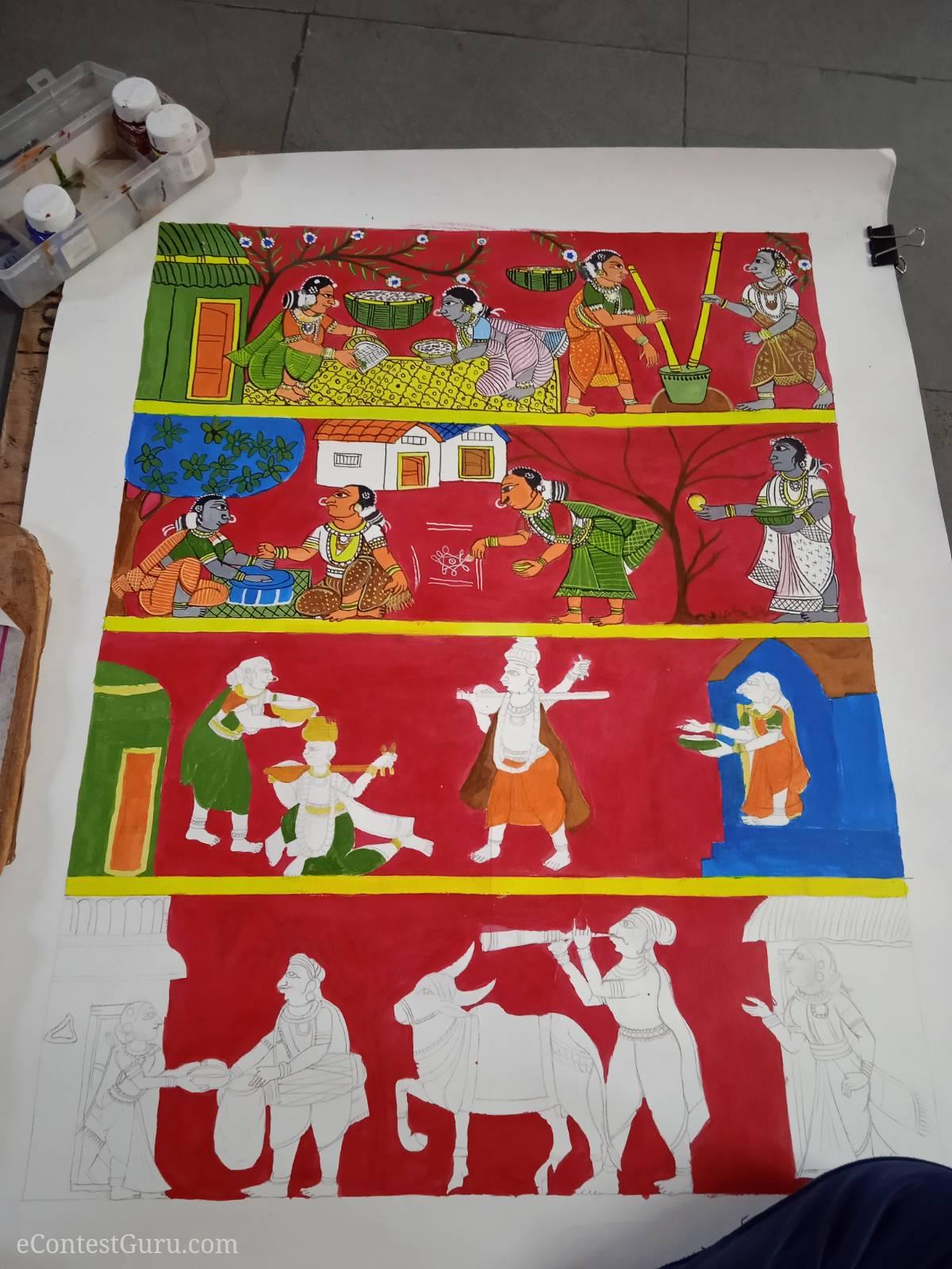 Cheriyal  painting