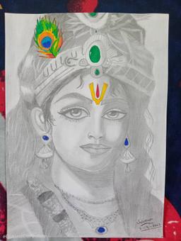 Krishna ji sketch 