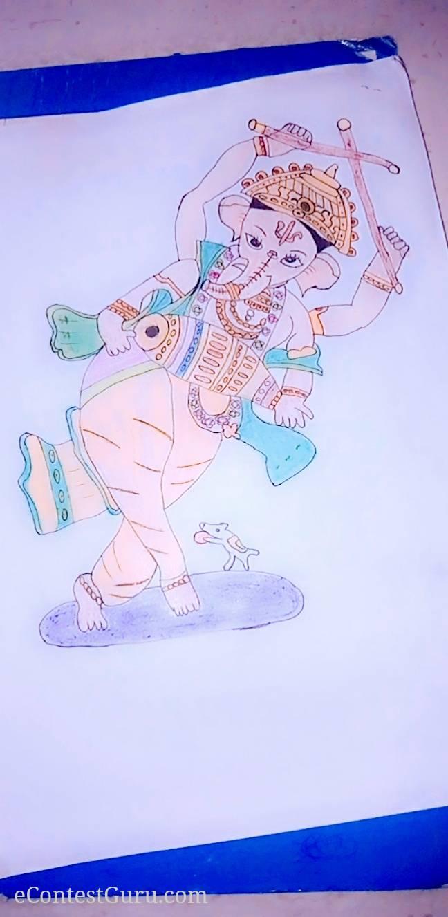 Ganpati Bappa Drawing contest