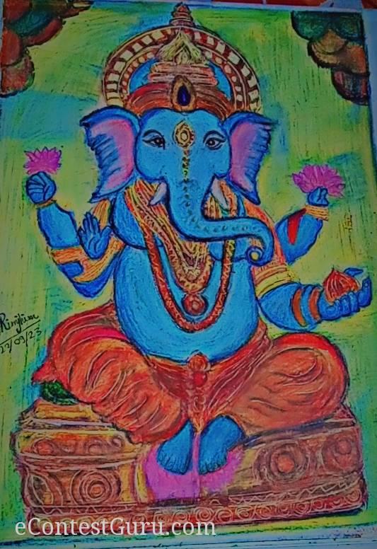 Ganpati bappa drawing