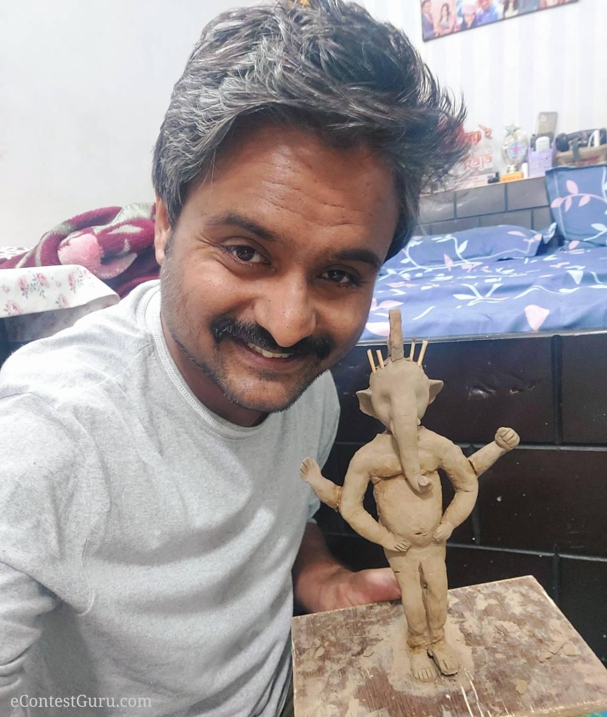 Ganpati Bappa Idol making challenge