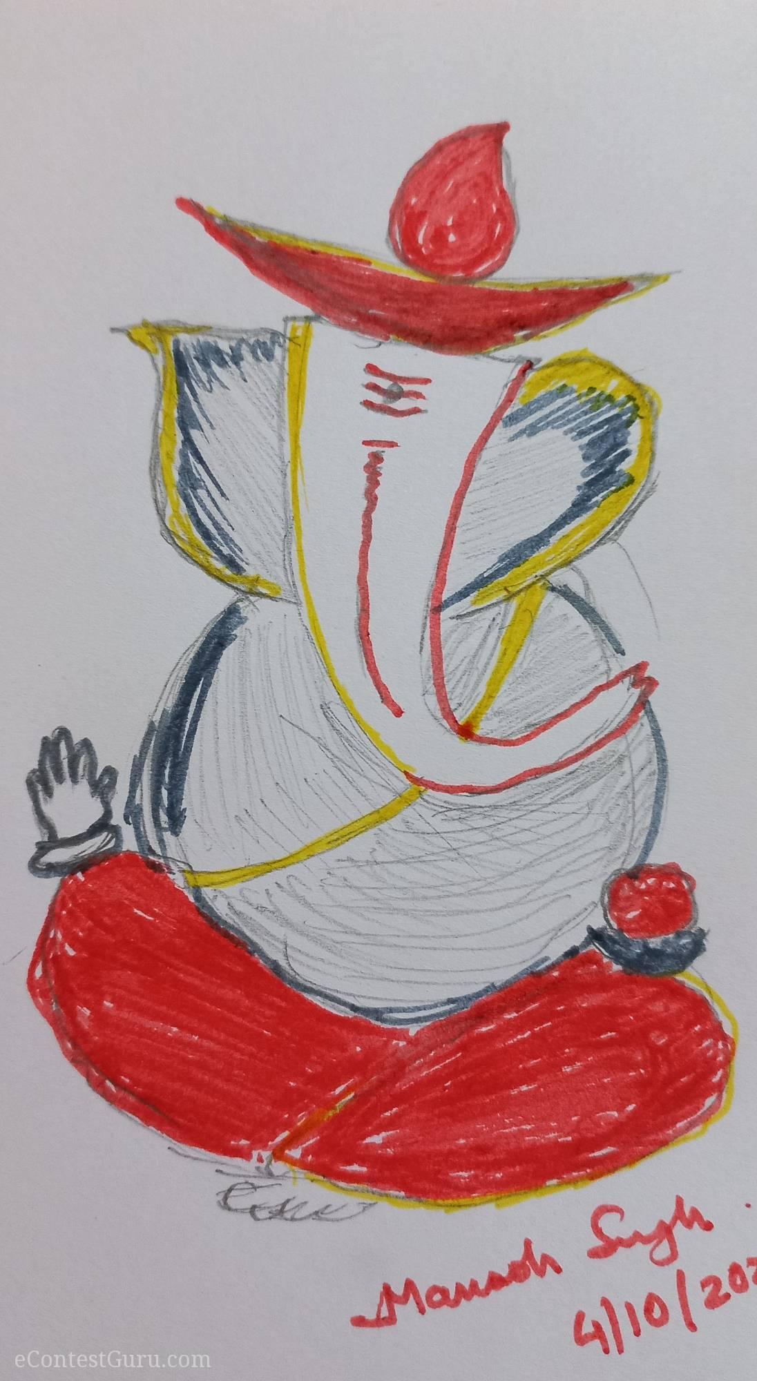 Ganesh drawing 