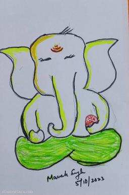 Cute ganesha