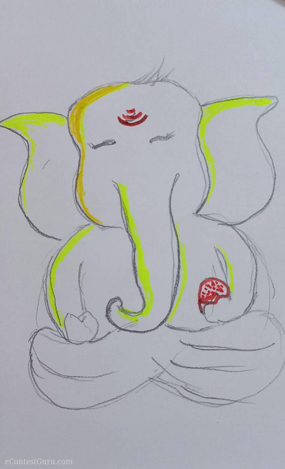 Cute ganesha