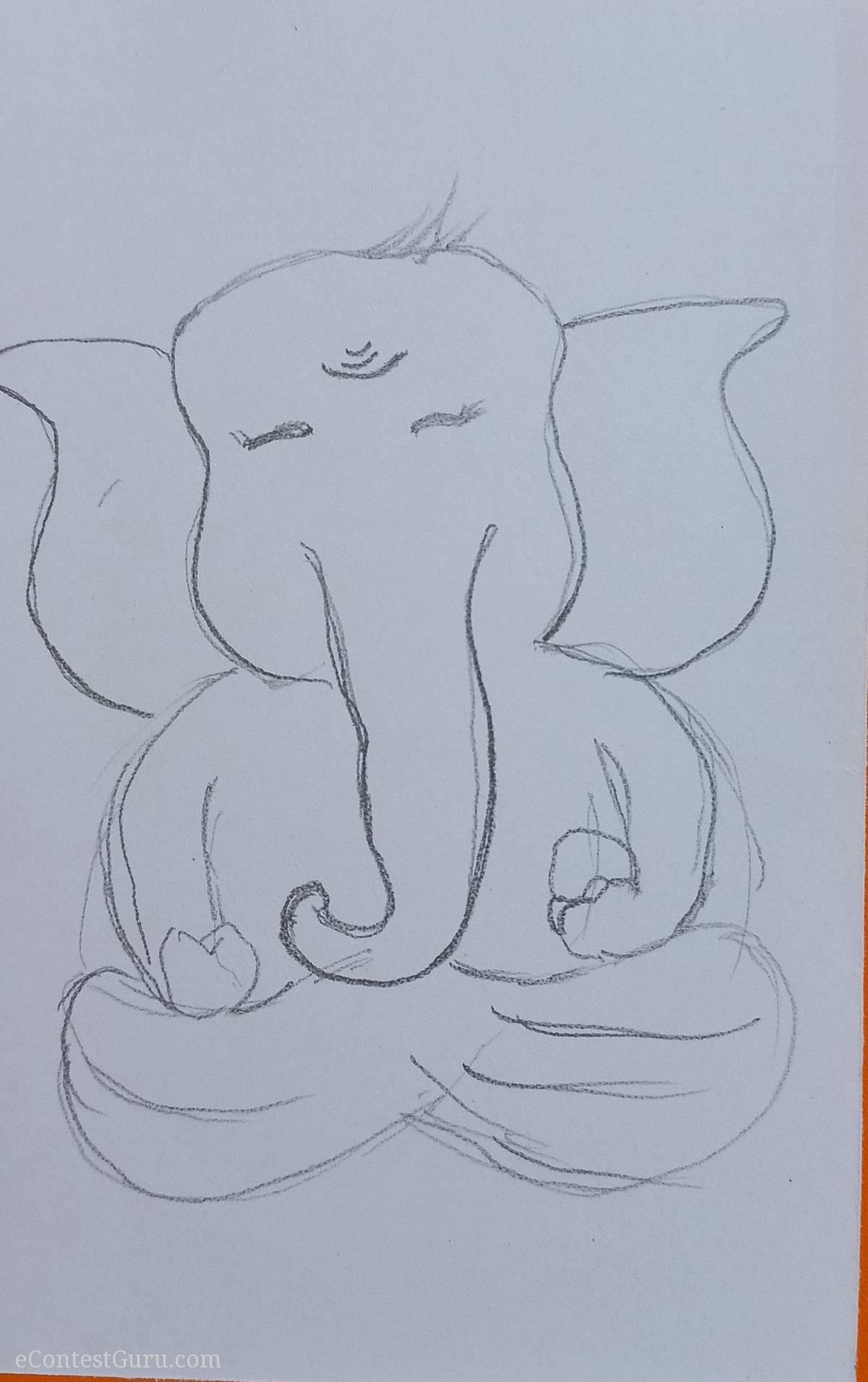 Cute ganesha