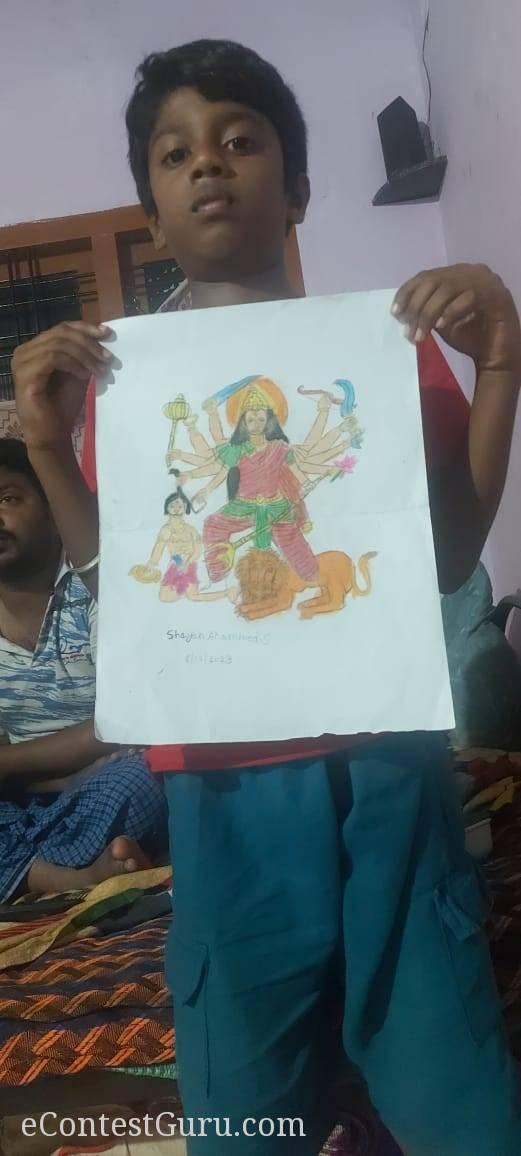 Durga Devi Drawing