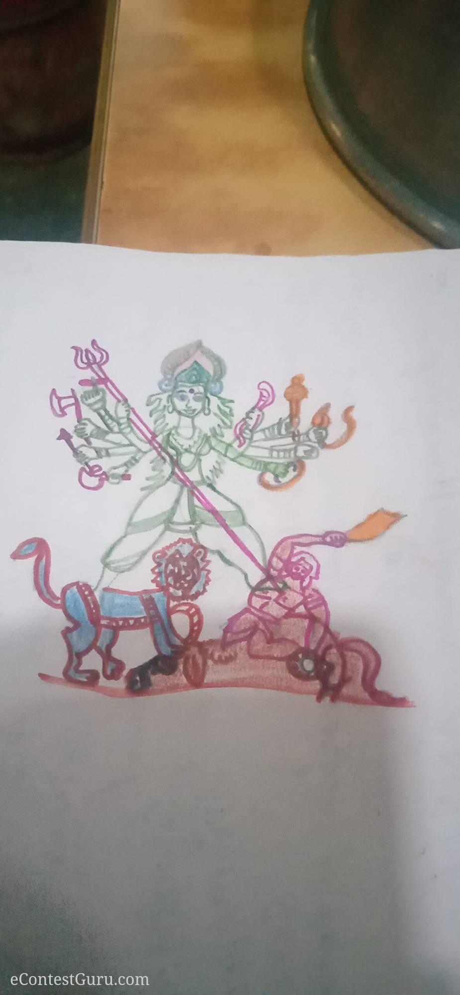 Dusshera drawing competition 