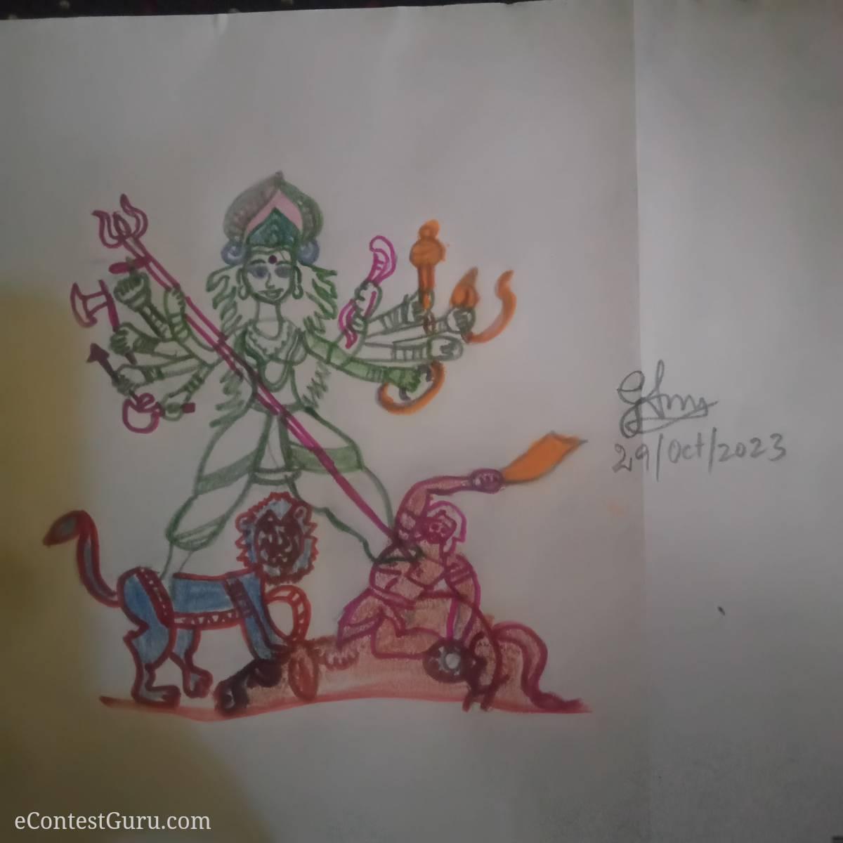 Dusshera drawing competition 