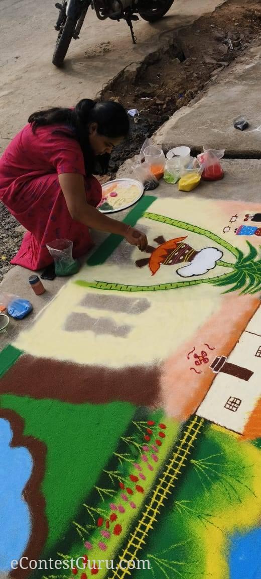 Pongal rangoli