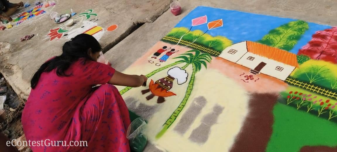 Pongal rangoli