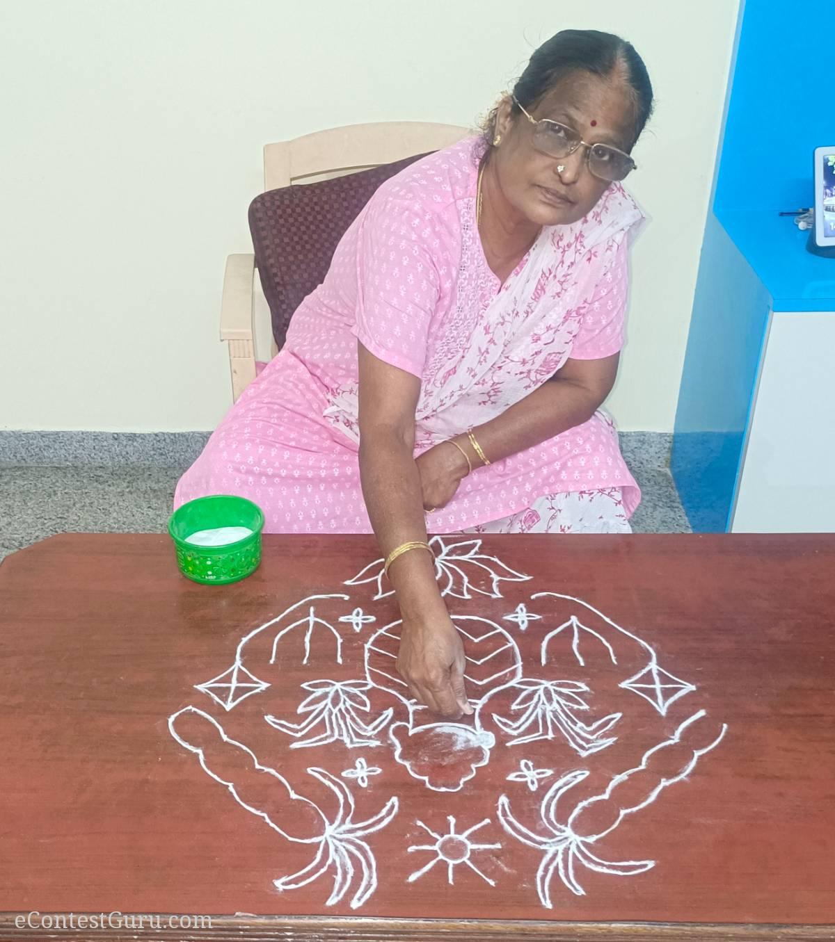 Makar Sankranti Rangoli competition 