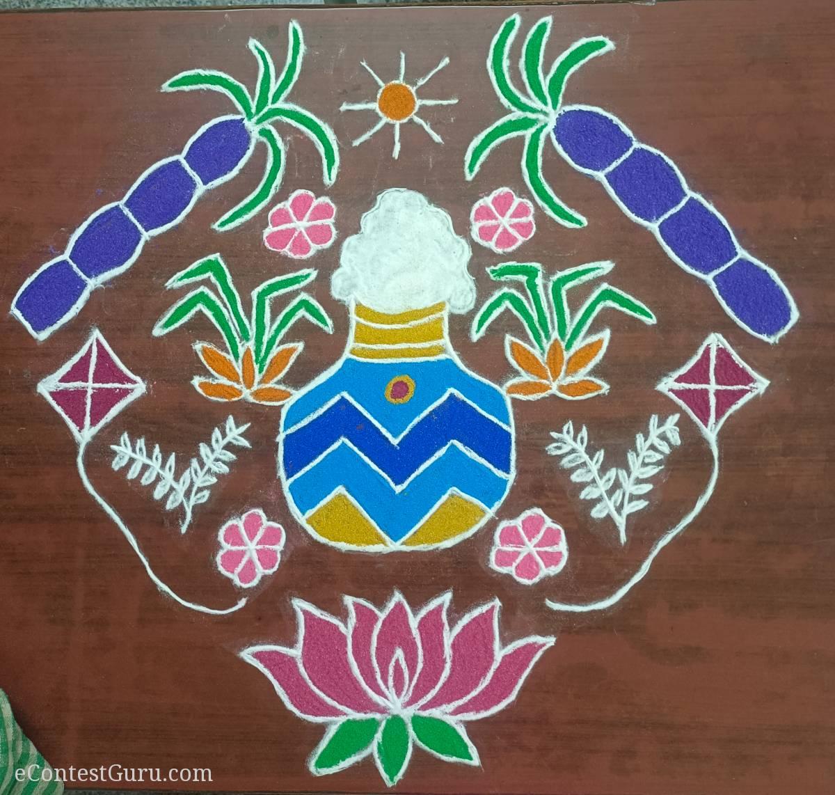 Makar Sankranti Rangoli competition 