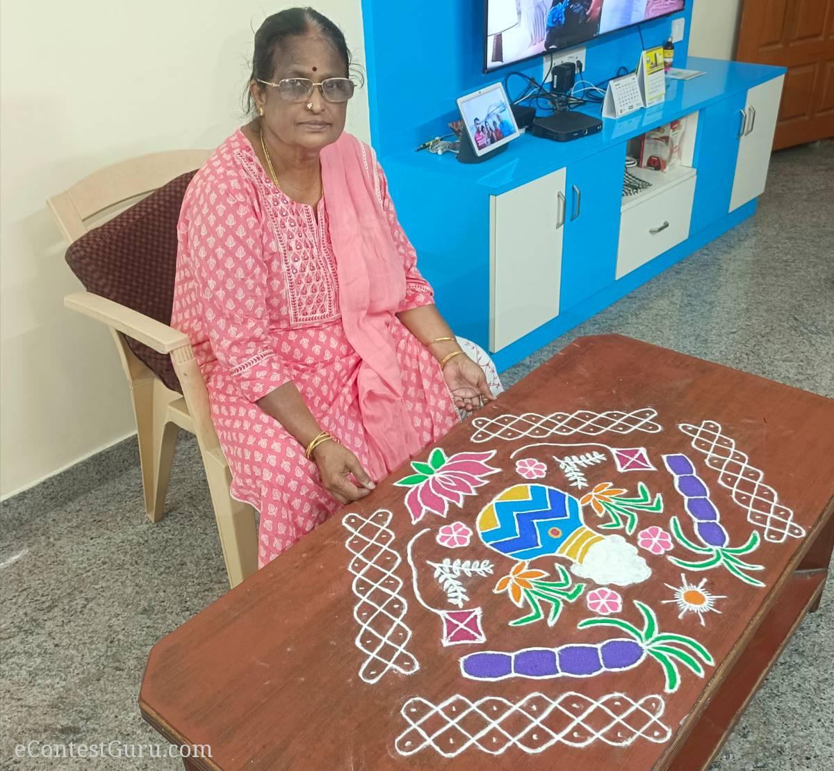 Makar Sankranti Rangoli competition 