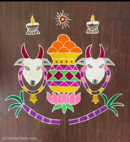 Makara Sankranti Rangoli competition 