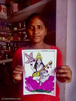 art of saraswati mata