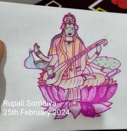 Picture of Goddess Saraswati 