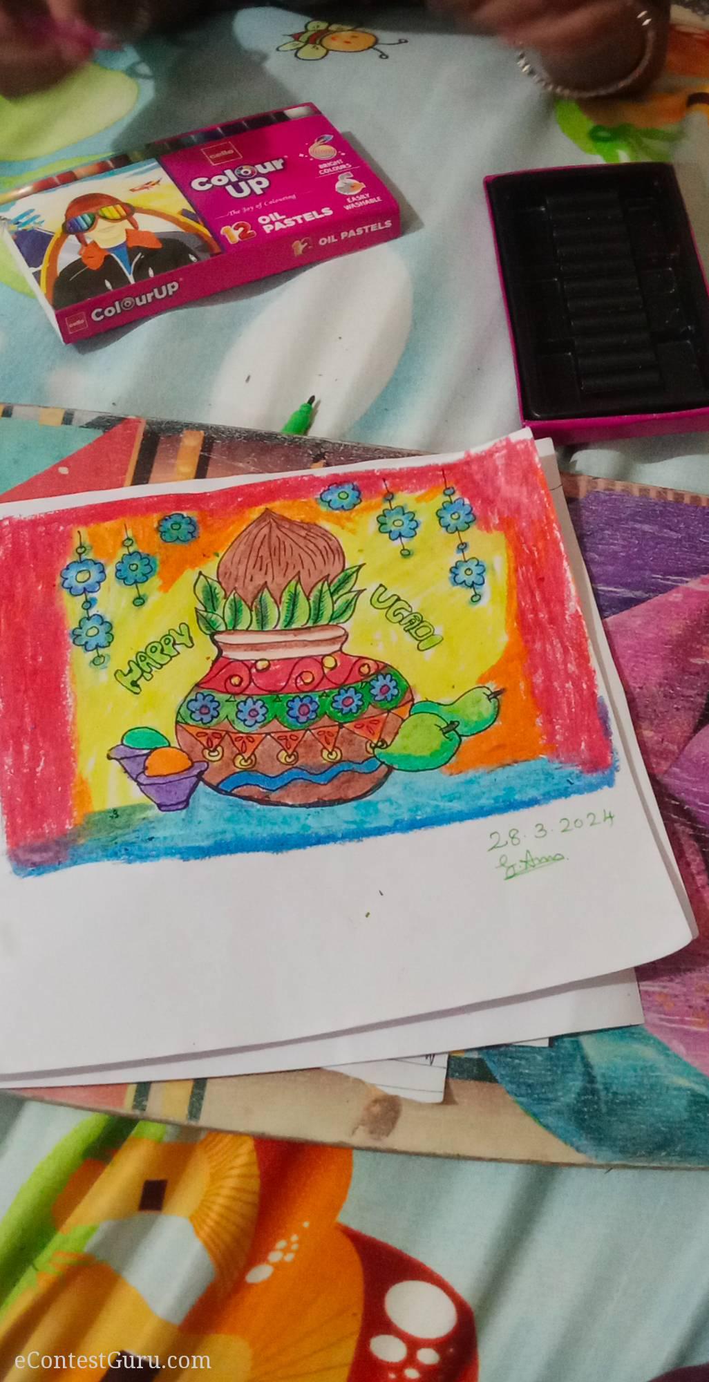 Ugadi drawing contest