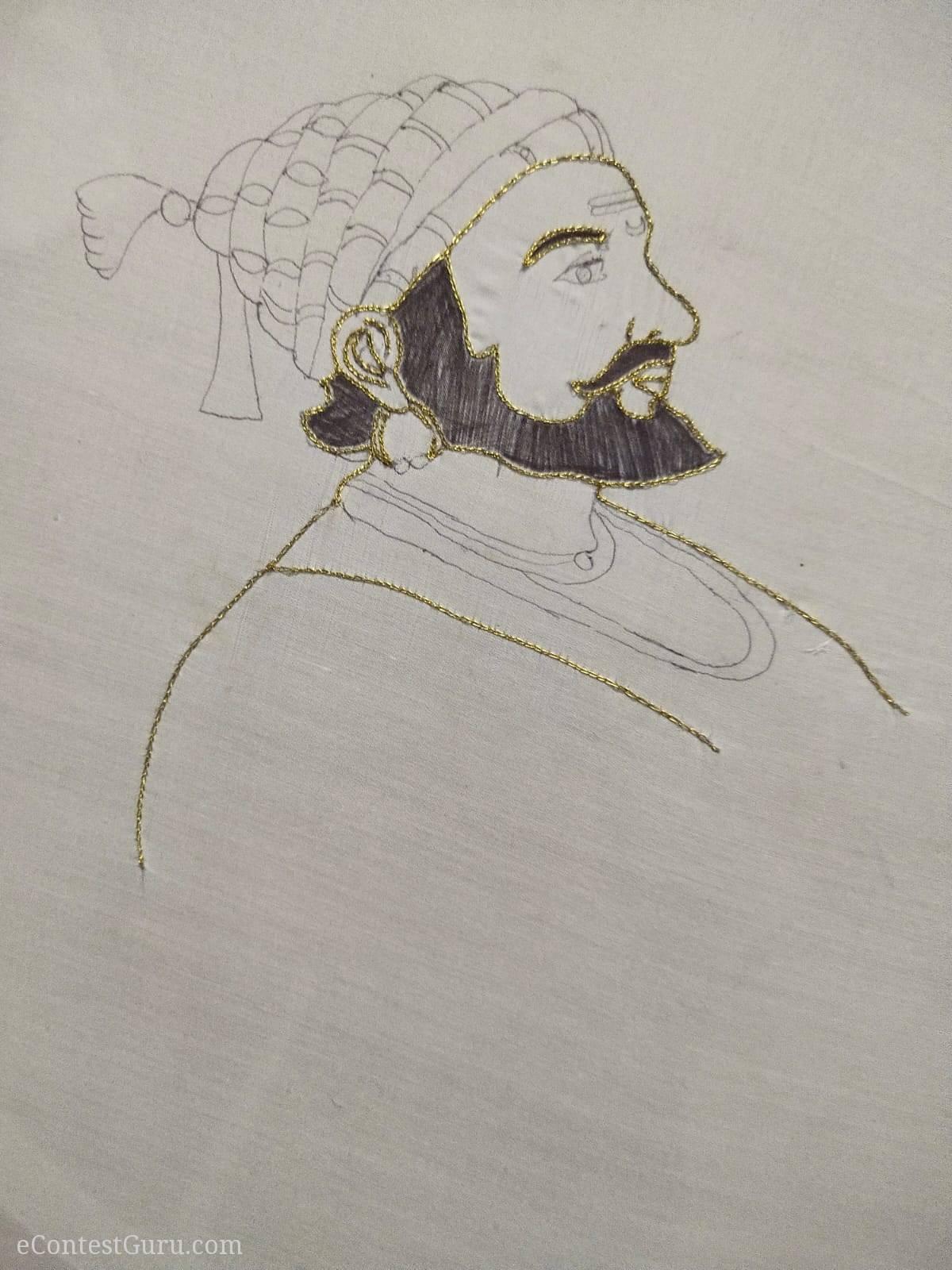 chhatrapati shivaji maharaj || Hand Embroidery