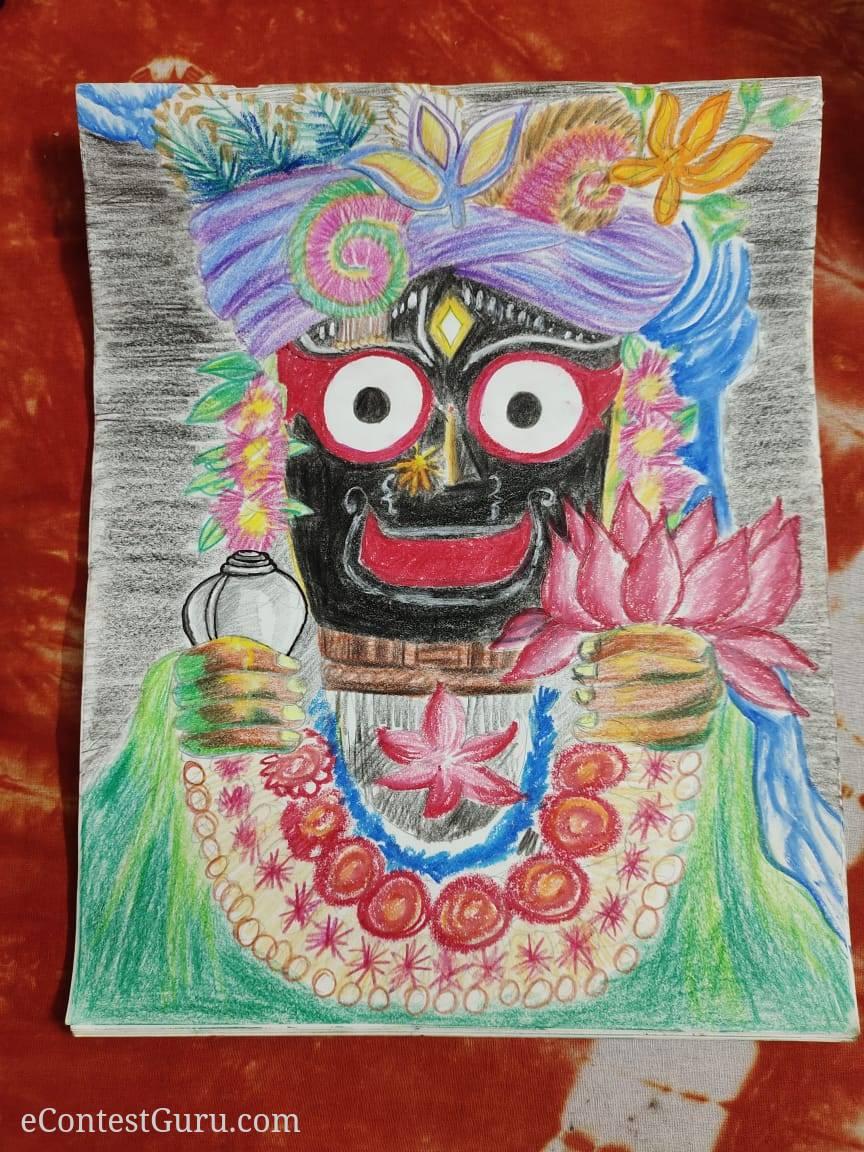 Lord Jagannath drawing