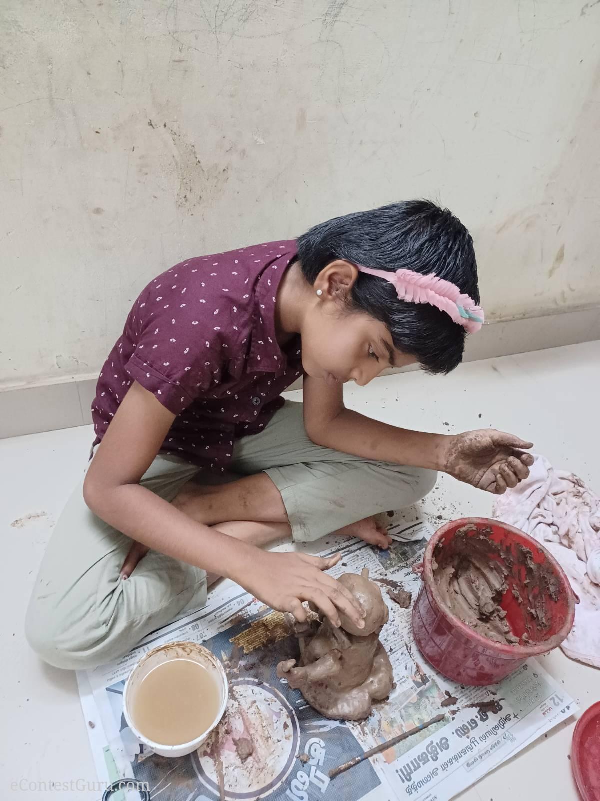 Ganesh Idol making