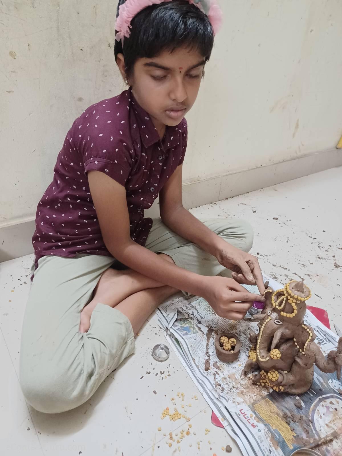 Ganesh Idol making