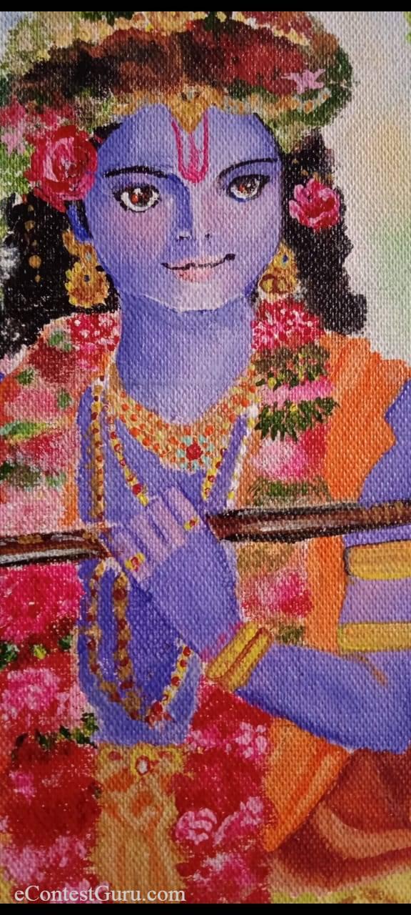 shri krishna janmashthmi drawing competetion