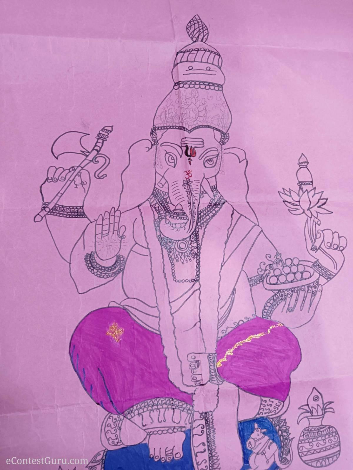 Ganapati drawing 