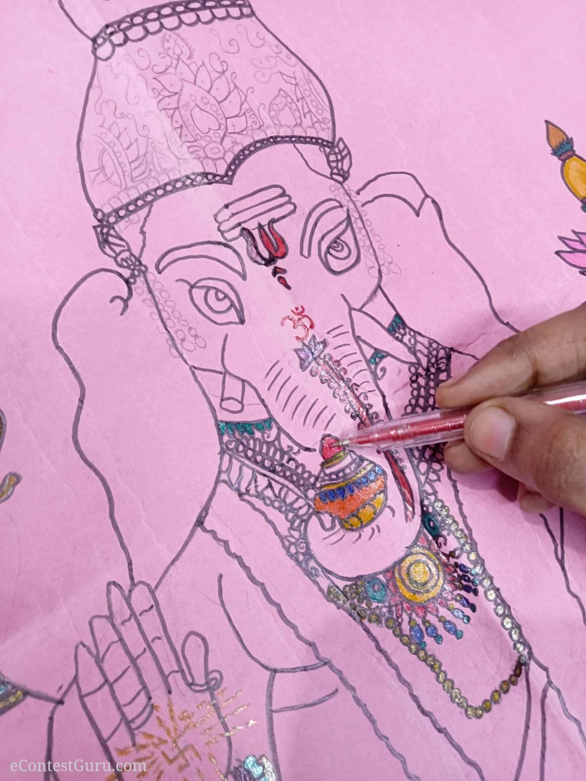 Ganapati drawing 