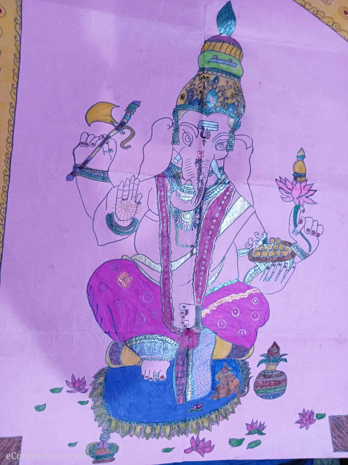 Ganapati drawing 