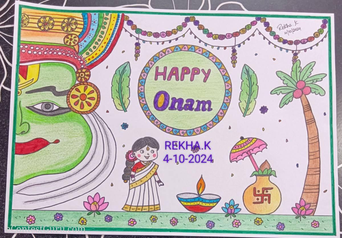 Onam Drawing 