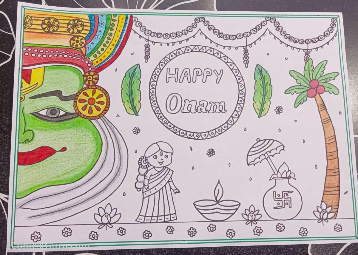 Onam Drawing 