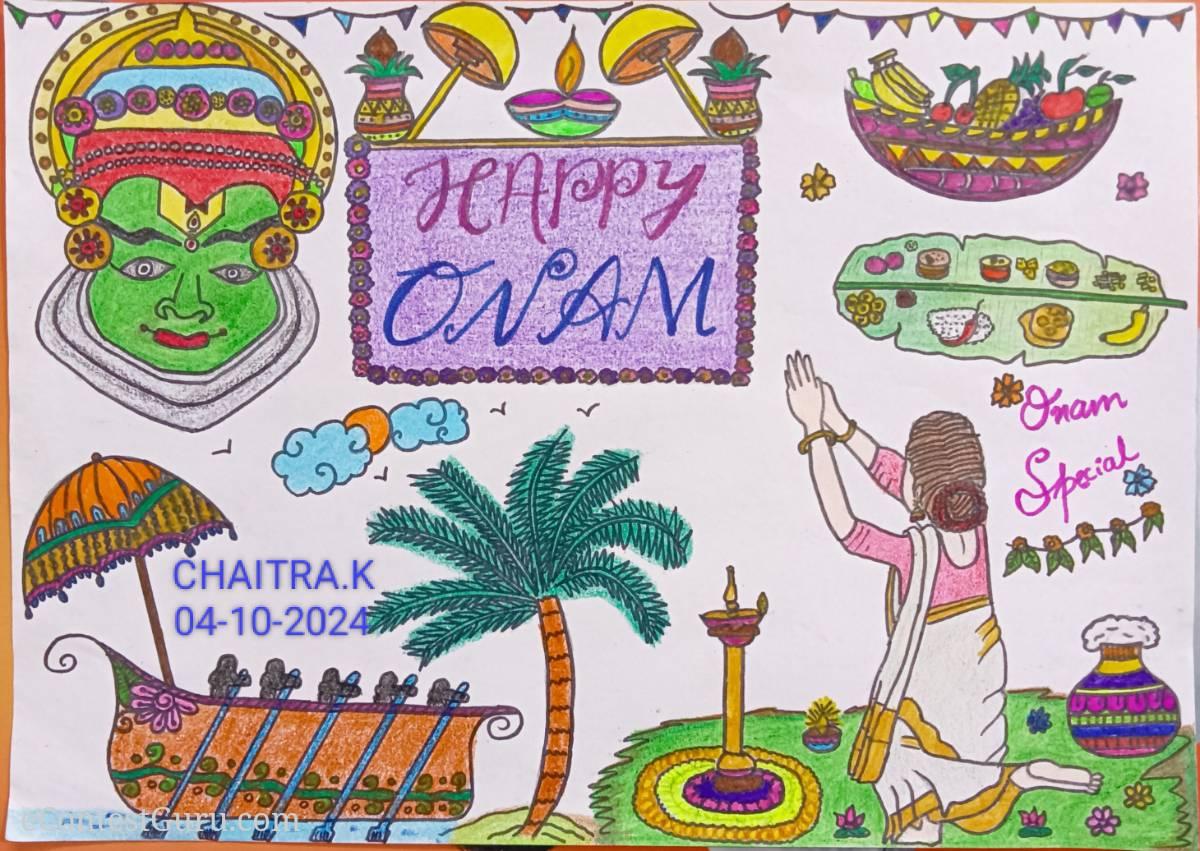 Onam drawing 