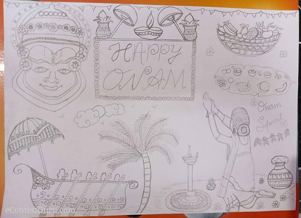 Onam drawing 