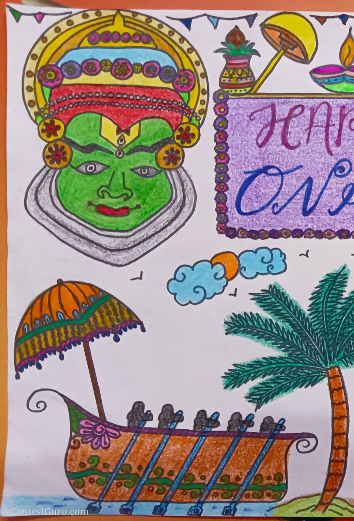 Onam drawing 