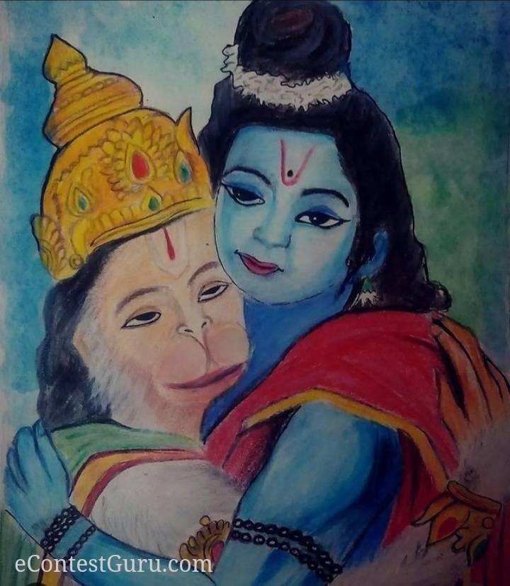 Shri Ram and Hanuman