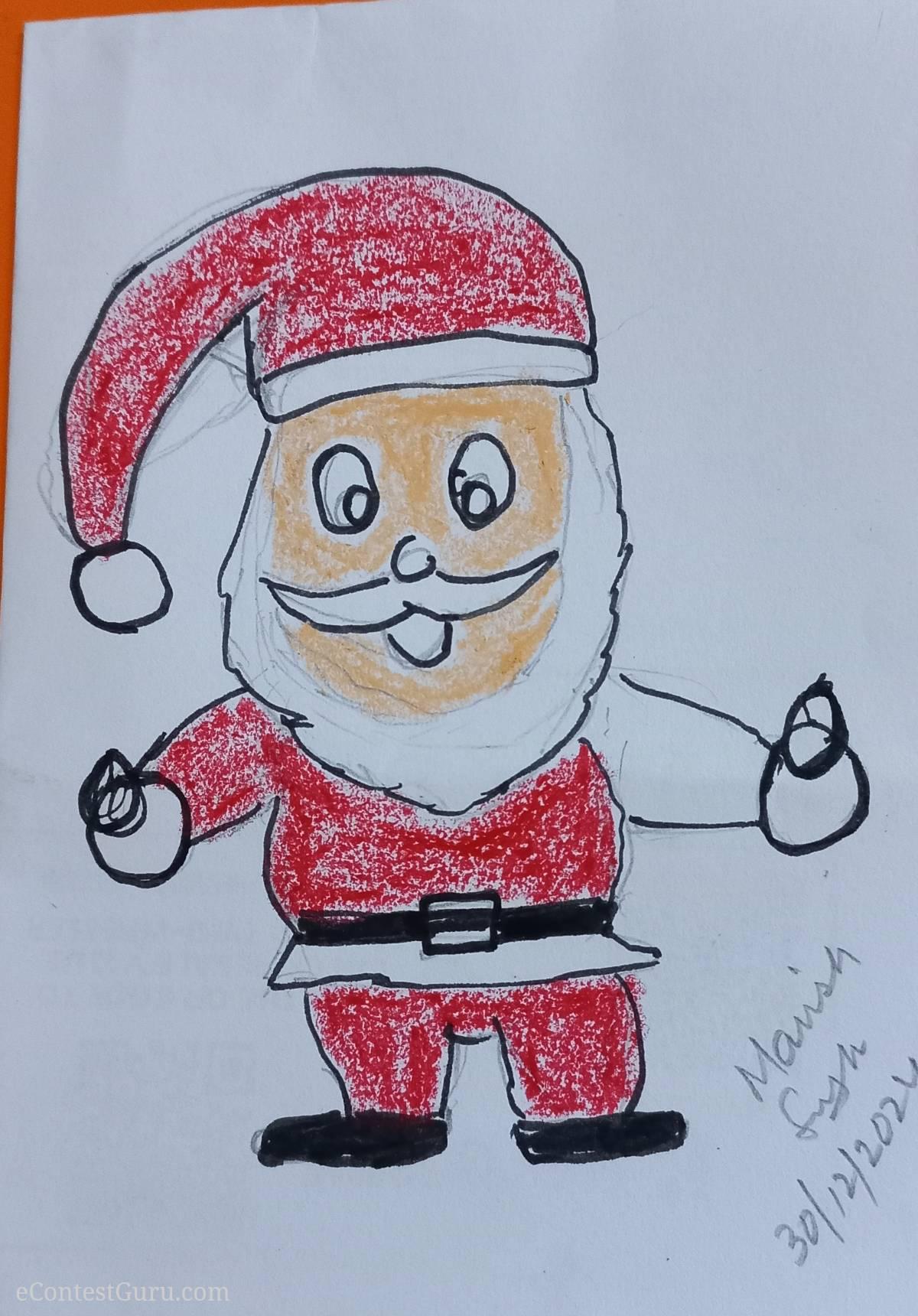 Santa Claus Xmas drawing contest