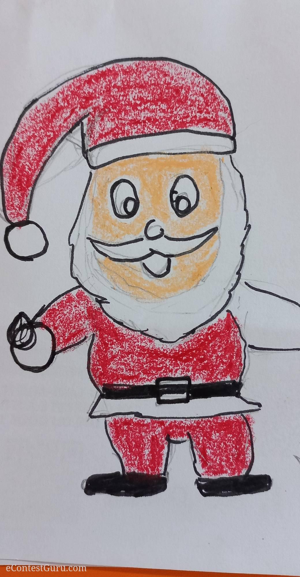 Santa Claus Xmas drawing contest