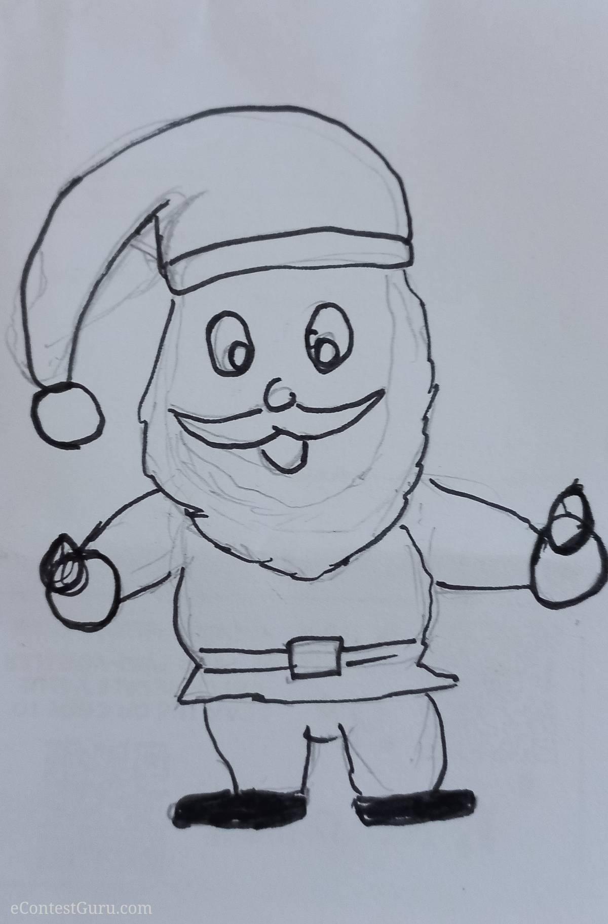 Santa Claus Xmas drawing contest