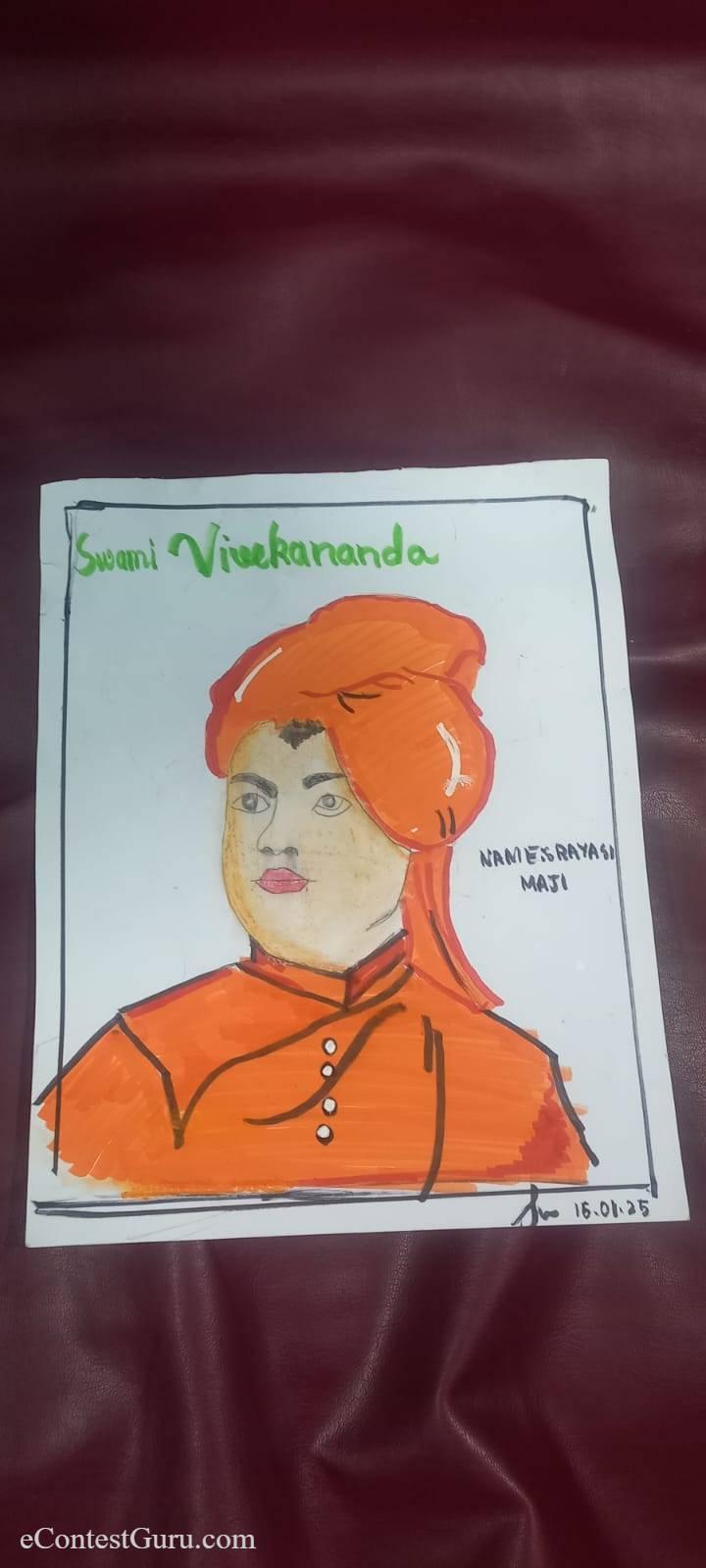 Swami Vivekananda drawing contest