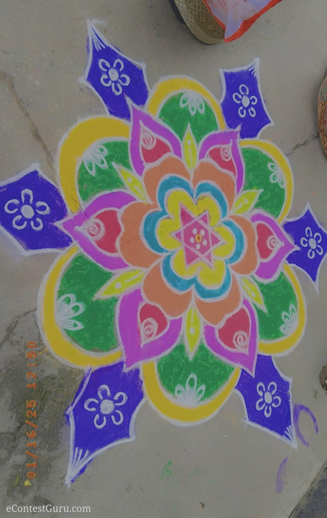 Makar sankranti rangoli