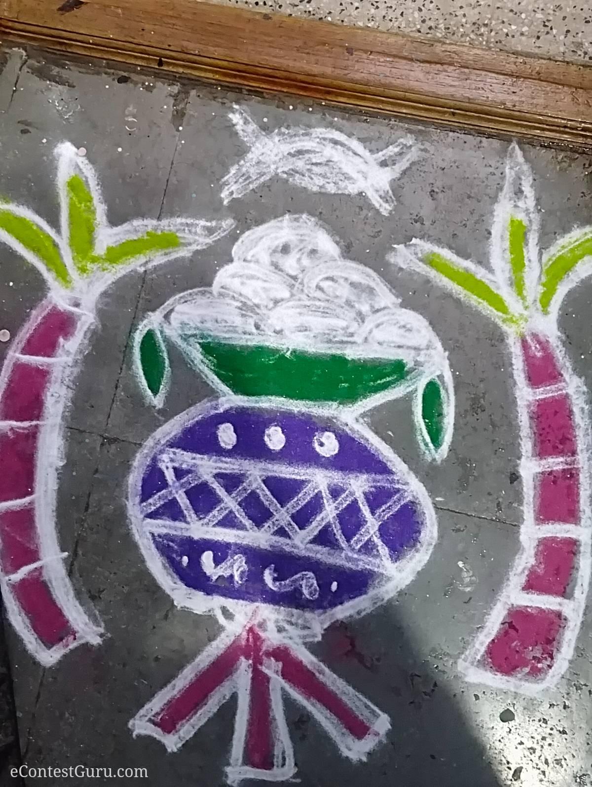 Makar sankranti rangoli